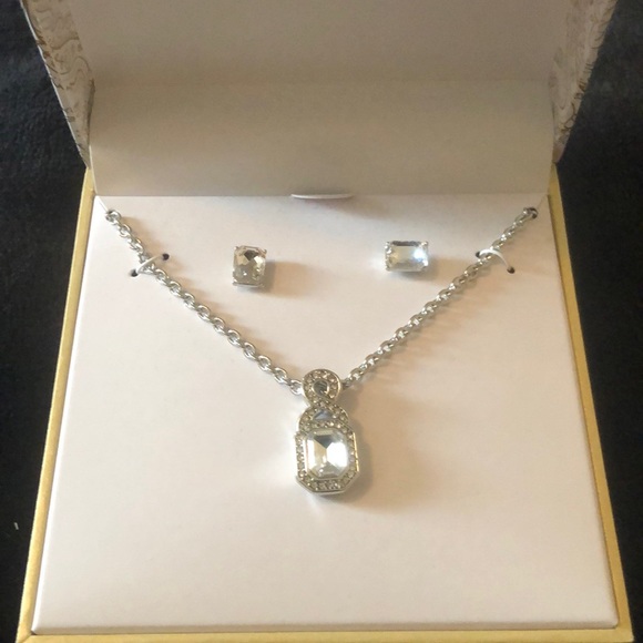 Charter Club Jewelry - Necklace & earrings set! custom jewelry silver in color.